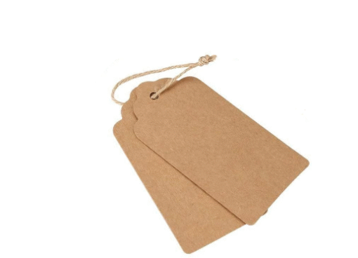 Etiqueta Rectangular Papel Kraft