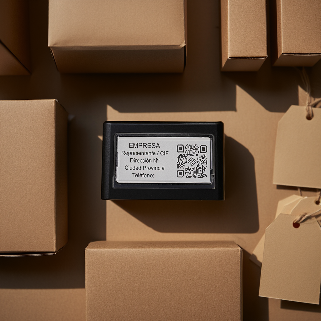 Sello con código QR para marcas